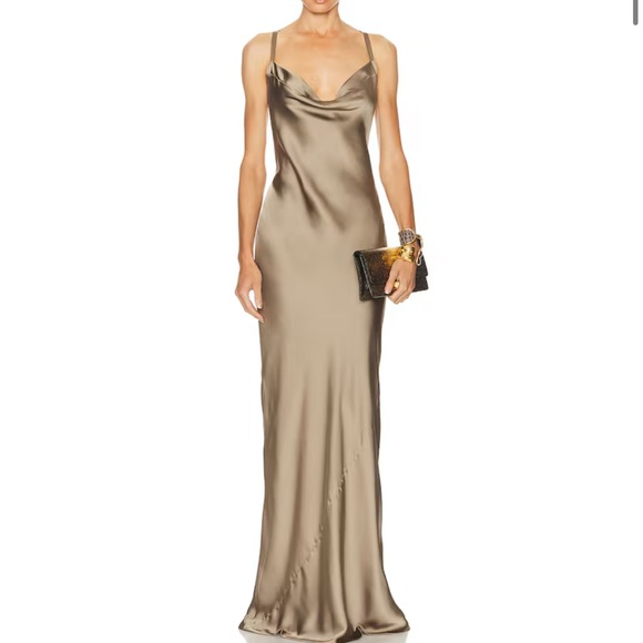 Norma Kamali Cross Back Bias Gown Norma Kamali Cross Back Bias Gown